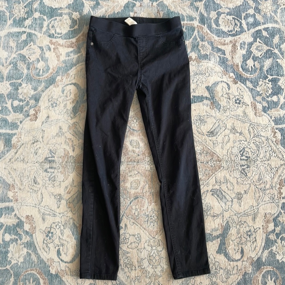 Justice size 4 black mid rise leggings